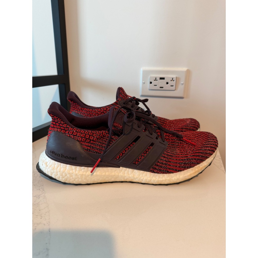 Adidas Ultra Boost 4.0 Noble Red Burgundy Running Shoes CP9248 Mens 12